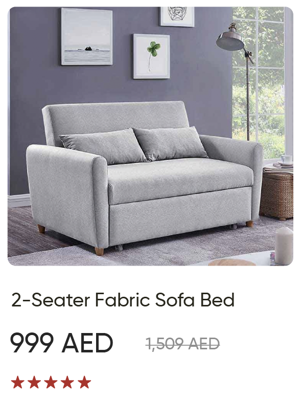 U25R-SD-2S Fabric Sofa Bed