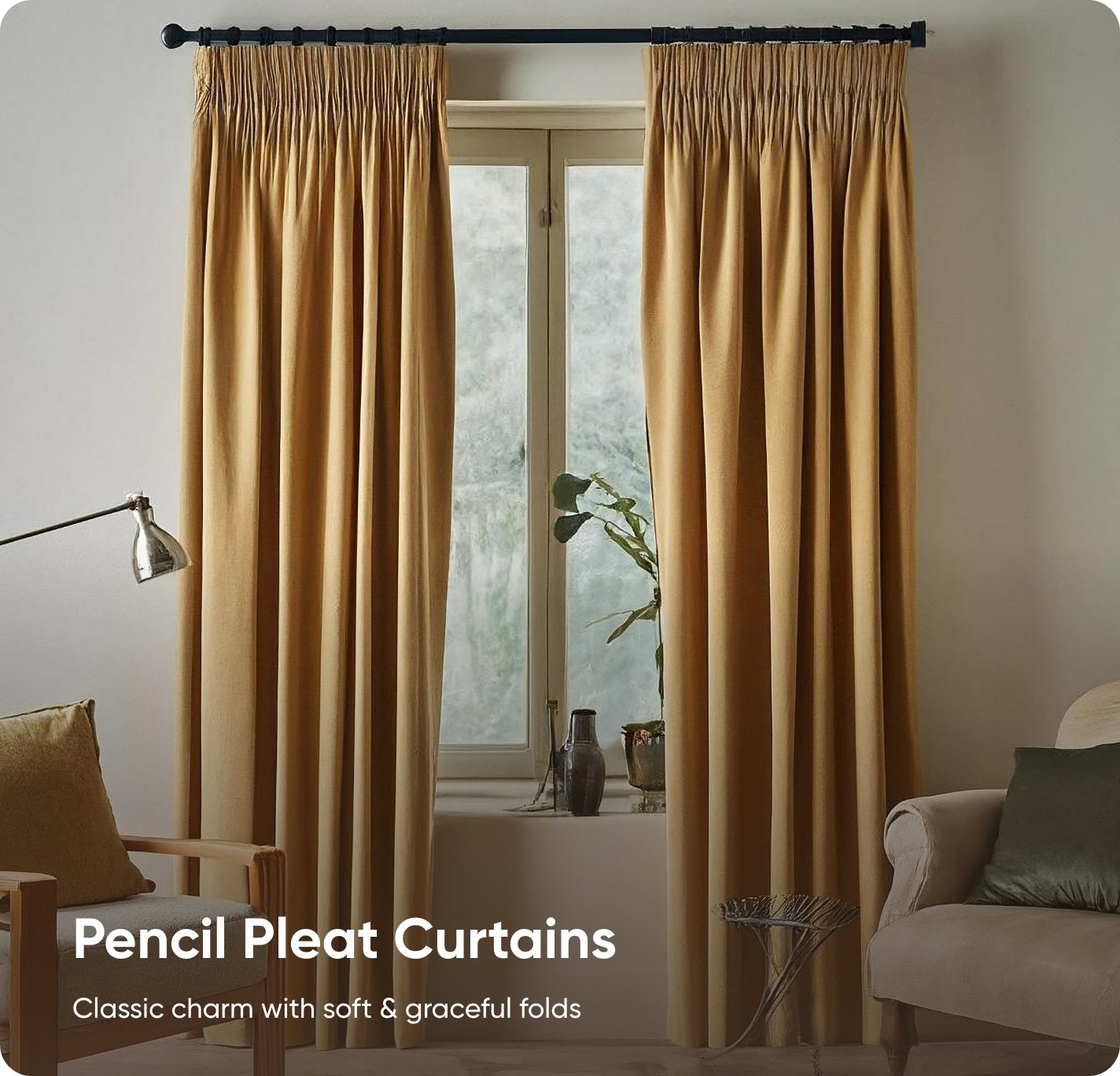 UAE2025 - Customize - Pencil Pleat Curtains