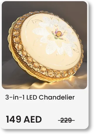 SDU-Sept-Chandelier LED 3 in 1