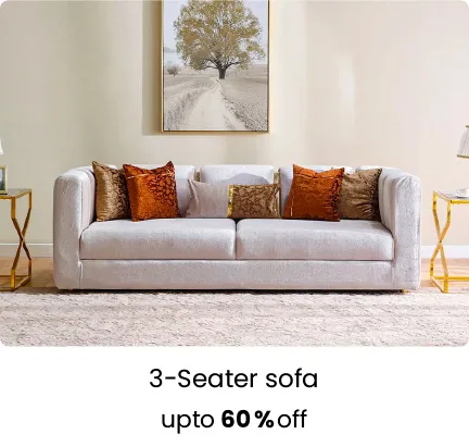 96SB - SFF - Living- Major - 3 Block -3 Seater Sofa