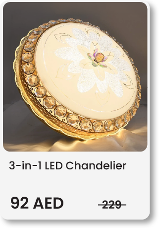 SDU-Sept-Chandelier LED 3 in 1