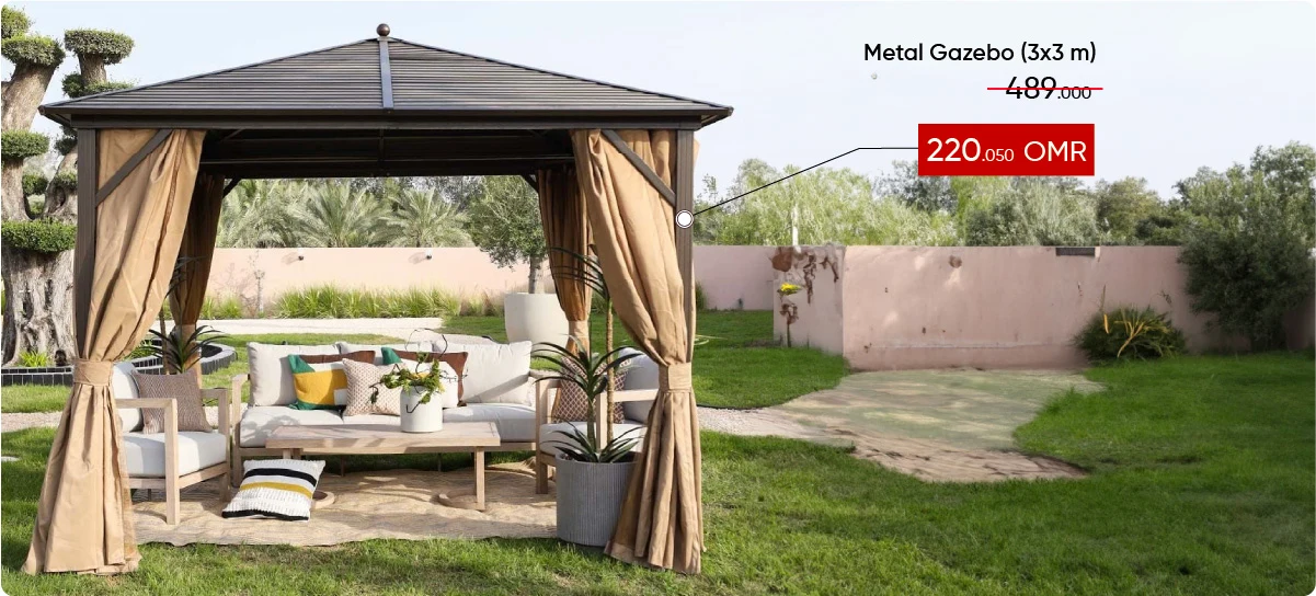 CSO-DB-Metal Gazebo (3x3 m)