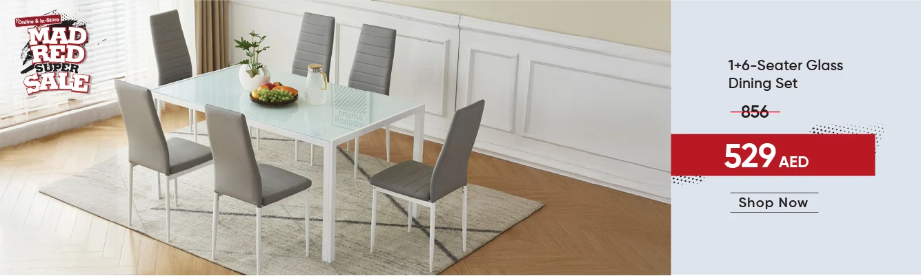 MRSSU-CB-1+6S Glass Dining Set