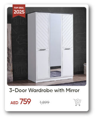 SSW-SD-3Door Wardrobe W Mirror