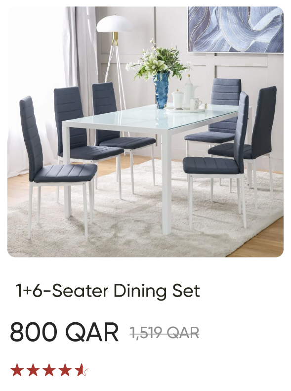 ROQ-MB-1+6-Seater Dining Set