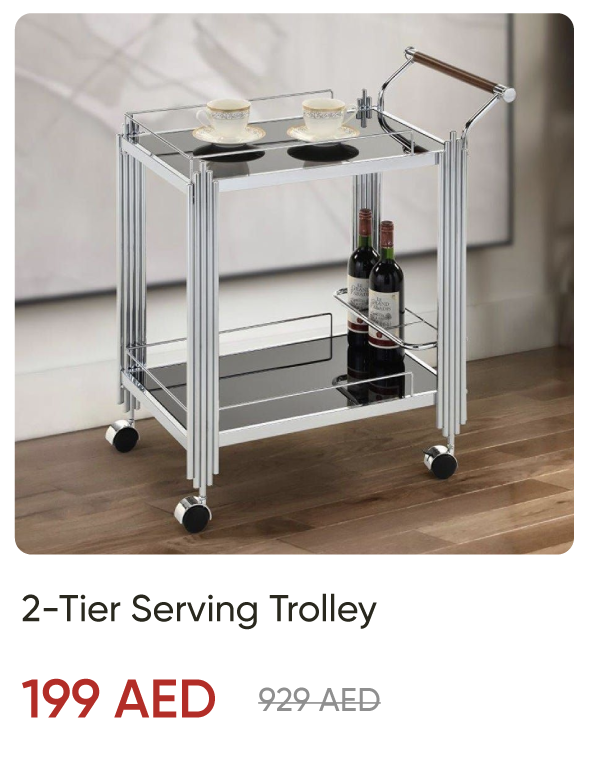 ROU-SD-2-Tier Serving Trolley