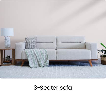 SFF - Living- Major - 3 Block -3 Seater Sofa
