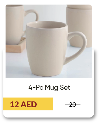 MRSU-SD-Mug Set 4P Light Brown