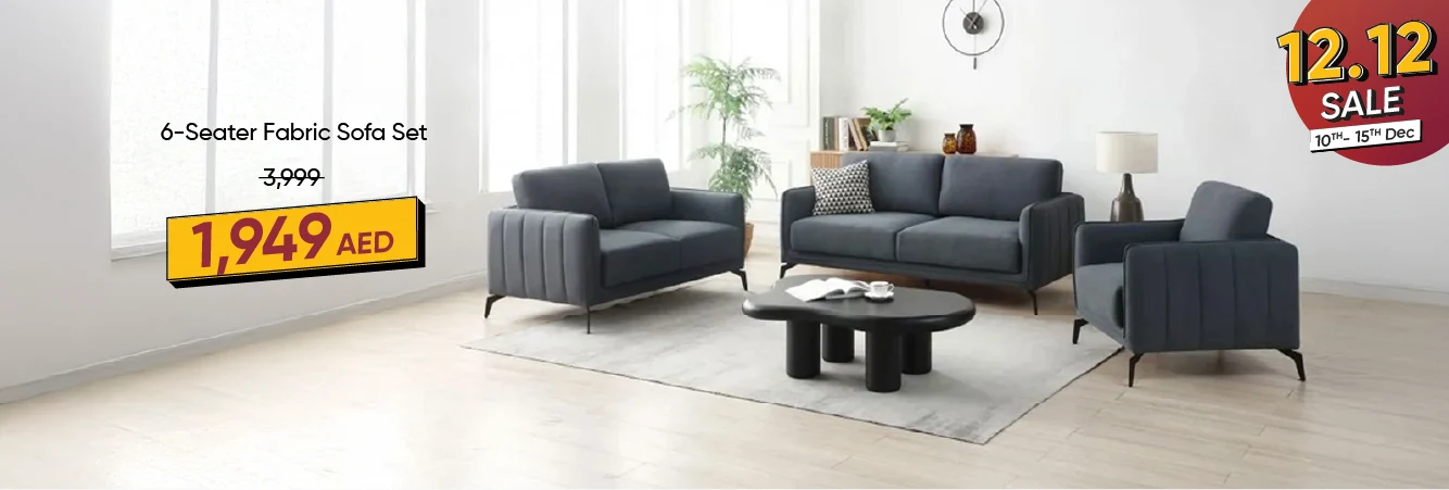 12:12U-CB-6S Fabric Sofa Set 