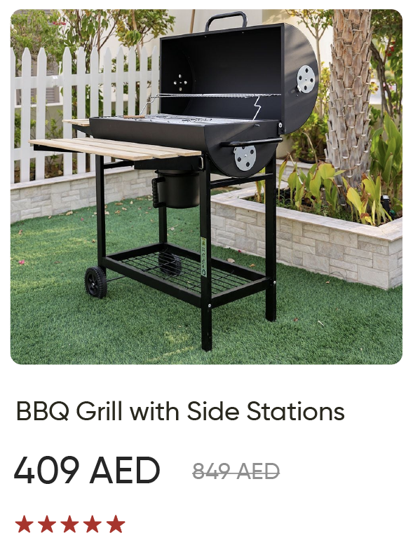 U25R-SD-BBQ Grill with Side St