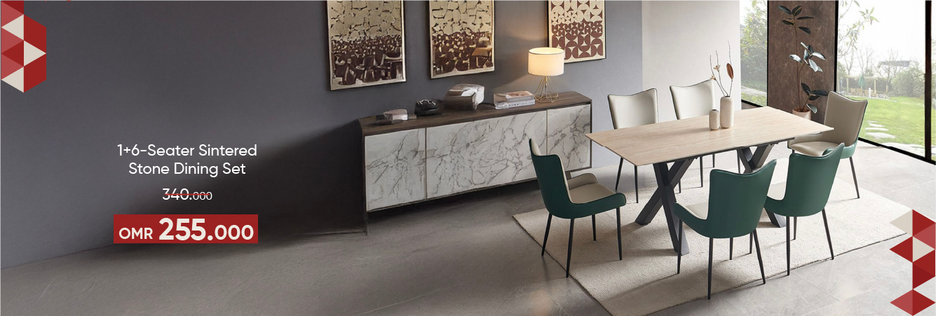 SSWO-CB-1+6S Stone Dining Set