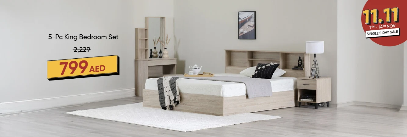 11:11-CB-5-Pc King Bedroom Set