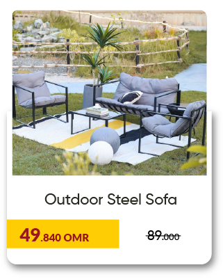 CSO-SD-Outdoor Steel Sofa