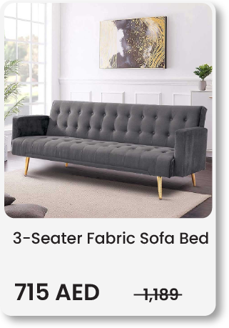 SDU - Aug - Fabric Sofa Bed 3S