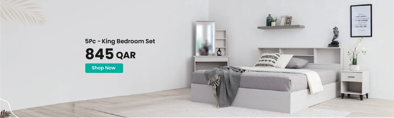 SO-QA-CB- King Bedroom Set 5PC