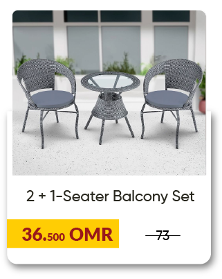 MRSU-SD-1+2 Seater Balcony Set