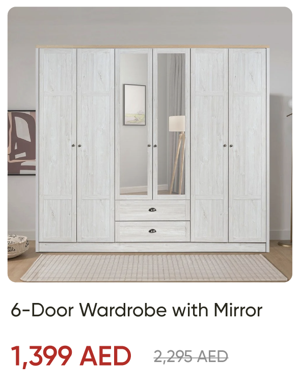 ROU-SD-6D Wardrobe with Mirror