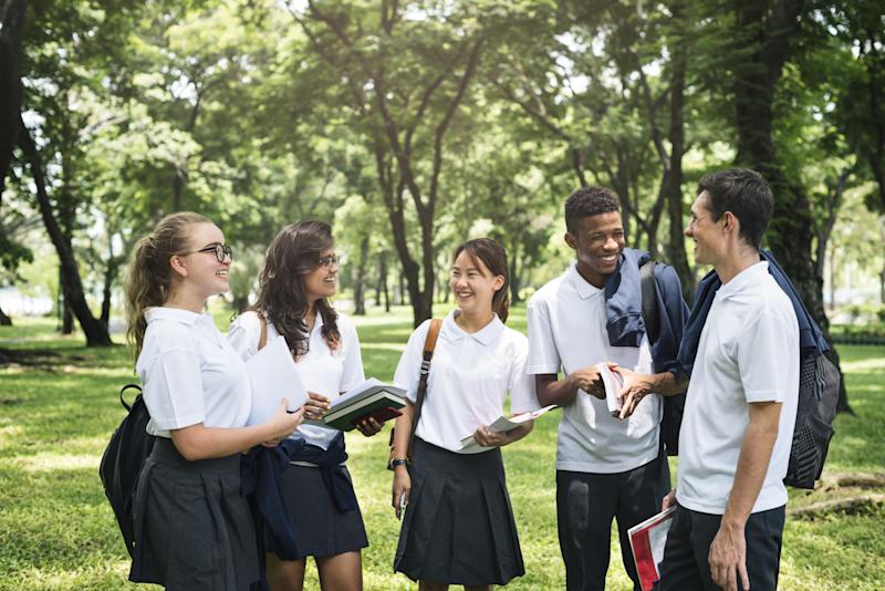 Diversity Students Friends Happiness Concept