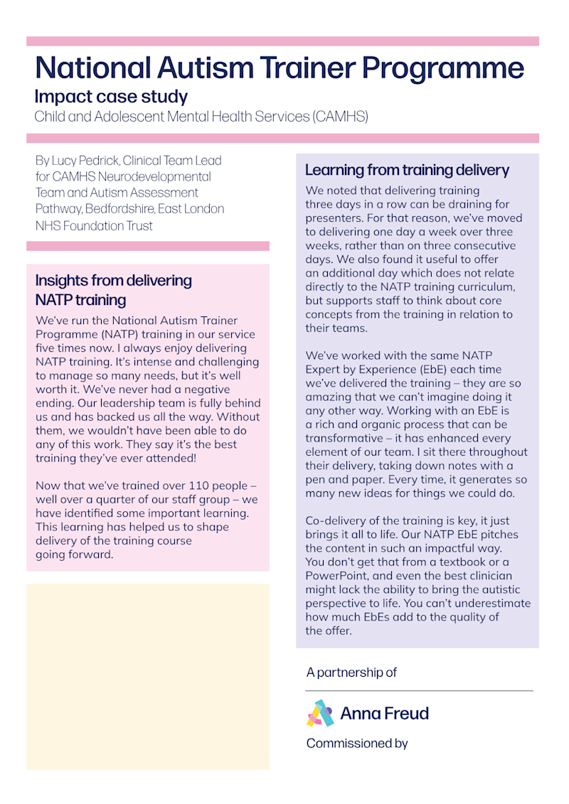 Frontify Folder path: Contentful images / Training and events / National Autism Trainer Programme / Impact case studies
Frontify API ID: eyJpZGVudGlmaWVyIjozNTEzLCJ0eXBlIjoiYXNzZXQifQ==
Frontify ID: 3513
Frontify S3 URL: EtvMYv19yHk4WHCLxbMK.pdf