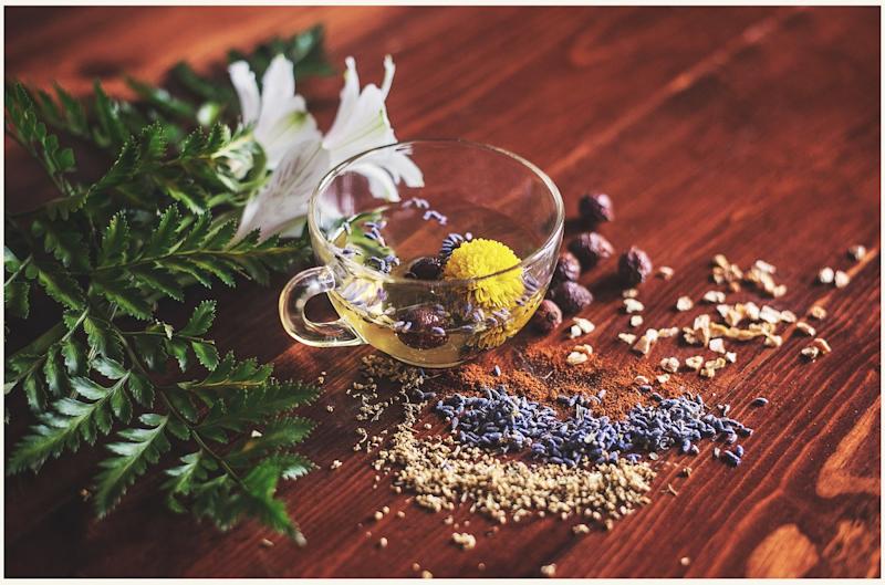 herbal tea stock image