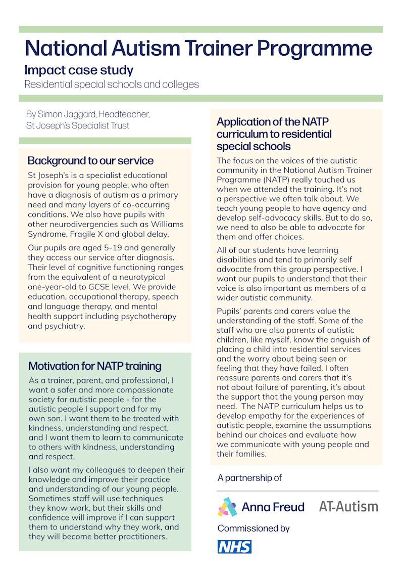 Frontify Folder path: Training and events / National Autism Trainer Programme / Impact case studies
Frontify API ID: eyJpZGVudGlmaWVyIjozNTcyLCJ0eXBlIjoiYXNzZXQifQ==
Frontify ID: 3572
Frontify S3 URL: S29BK2ygnmoUK2abfbEH.pdf