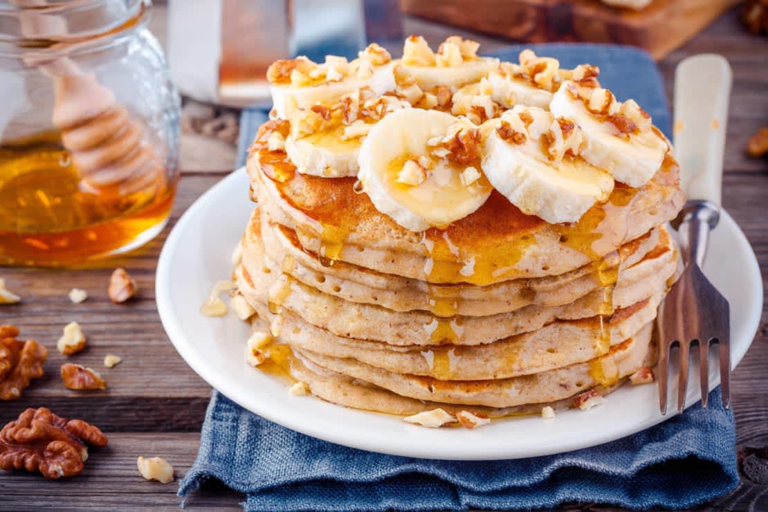 oat pancakes with banana