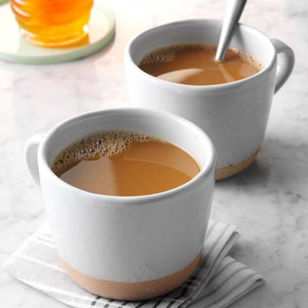 Honey coffee served in coffee cups