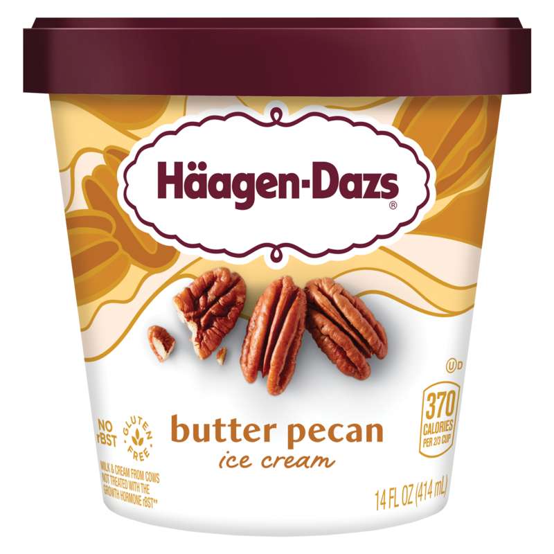 Haagen Dazs buttered pecan ice cream
