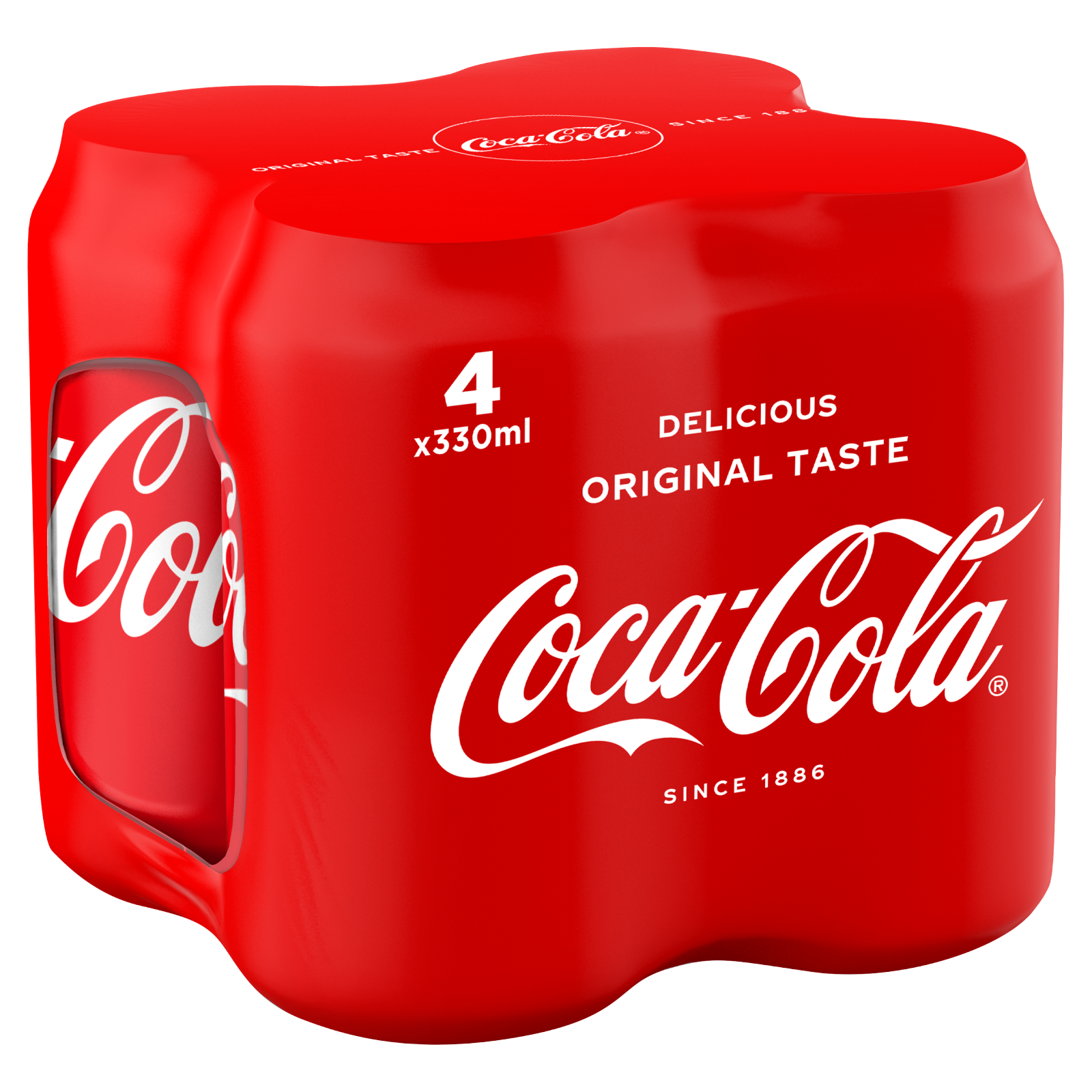4x330ml Delicious Original Taste Coca-Cola