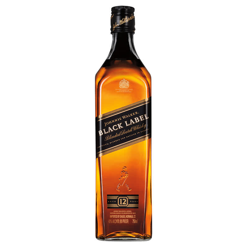 Johnnie Walker Black Label Scotch 750 ml (80 Proof)