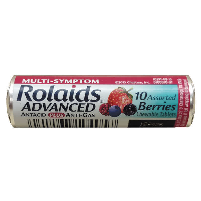 Rolaids advanced antacid assorted berries