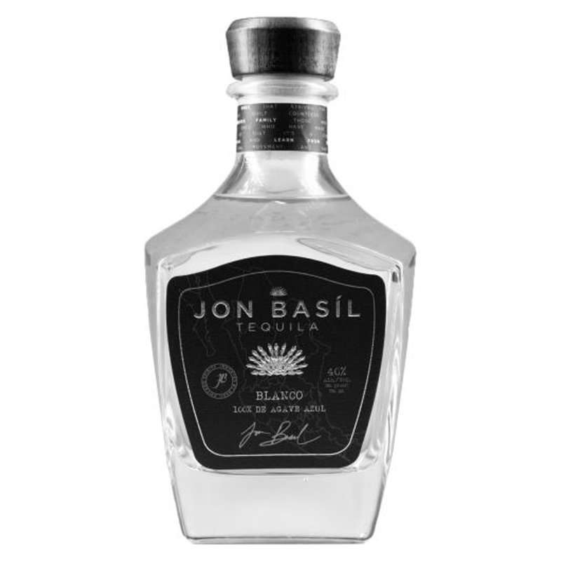 A bottle of blanco tequila from Jon Basil distillery located in Chicago