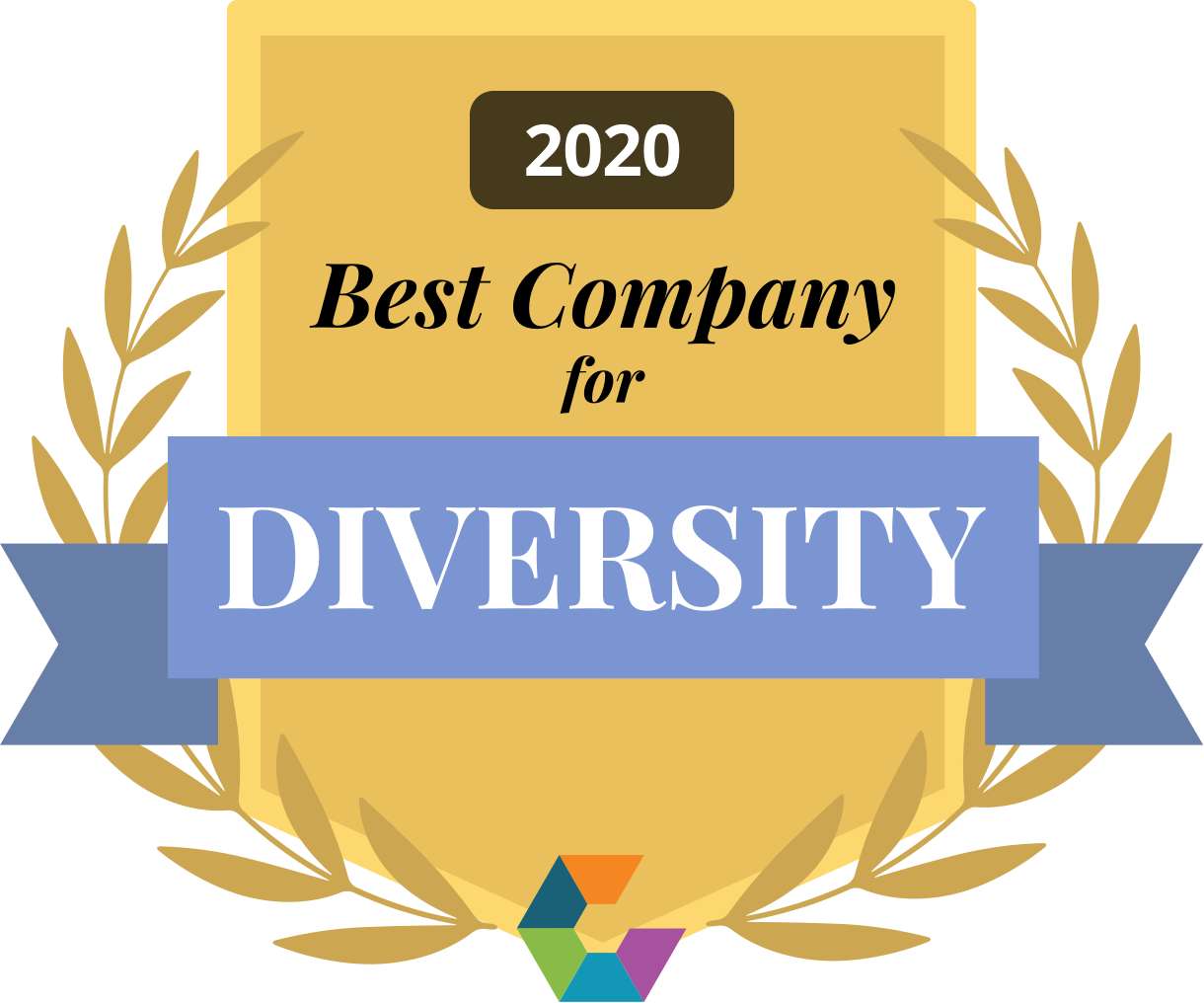 2020 Best Company for Diversity award logo from Comparably