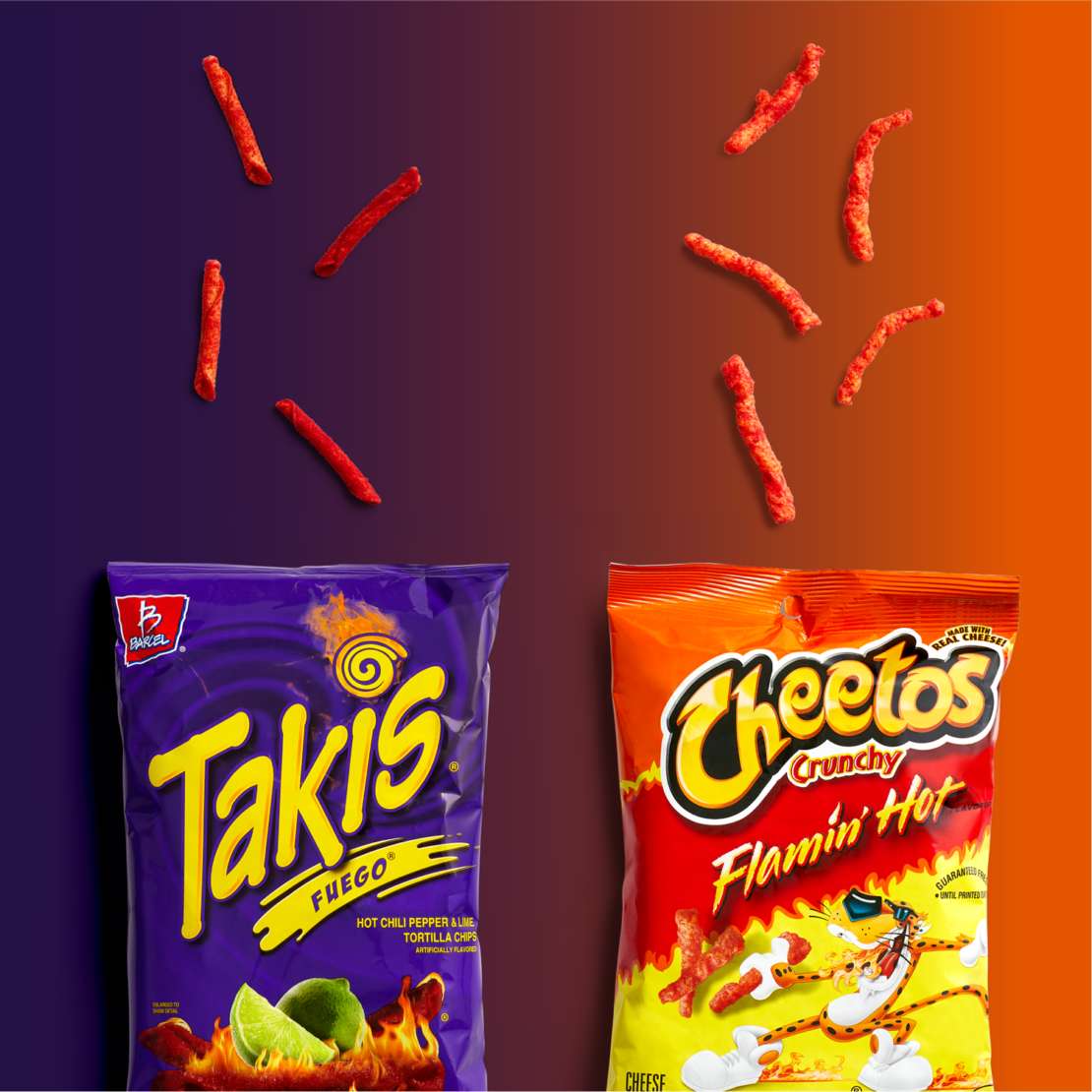 Battle of the Brands Takis vs. Flamin’ Hot Cheetos