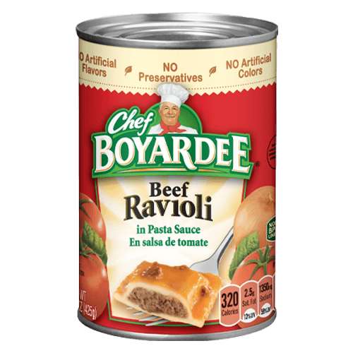  Chef Boyardee Beef Ravioli can