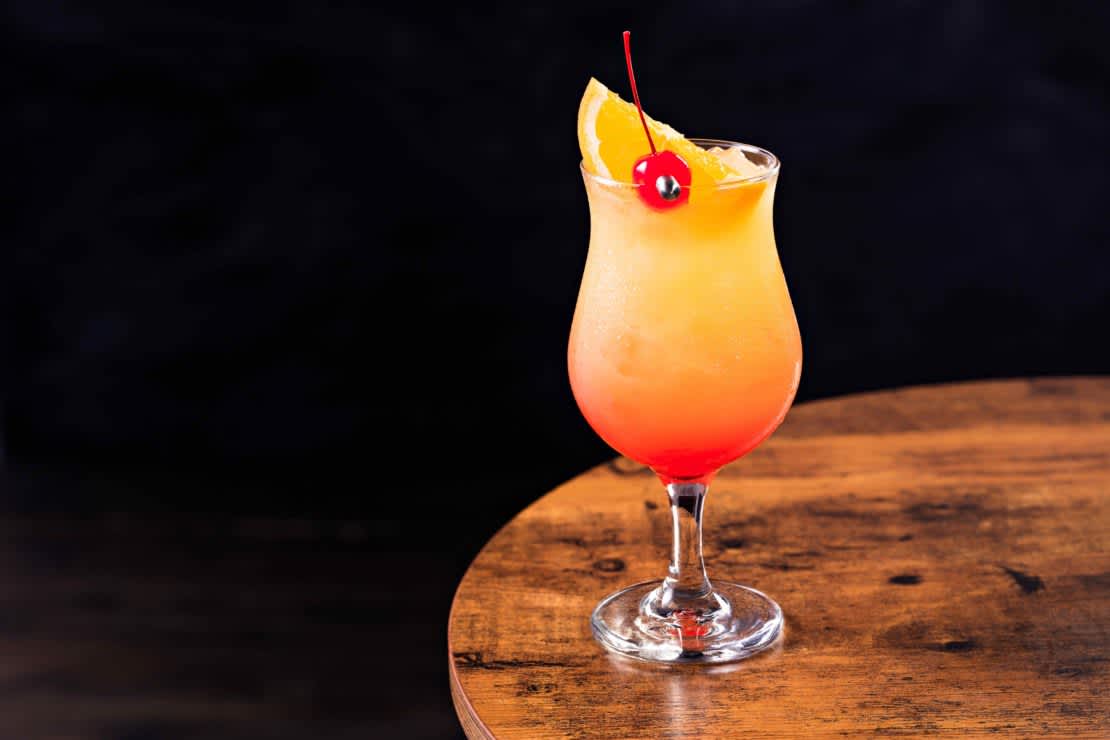 Rum Hurricane Cocktail
