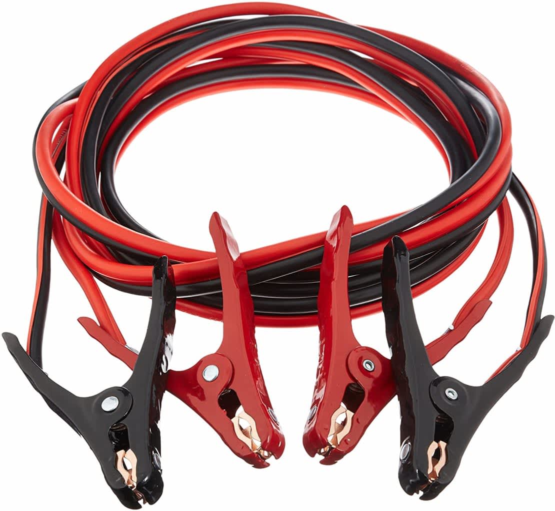 Red and black jumper cables
