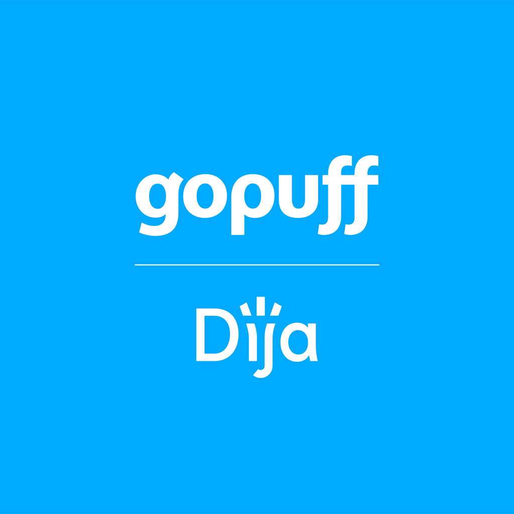 Gopuff and Dija logo