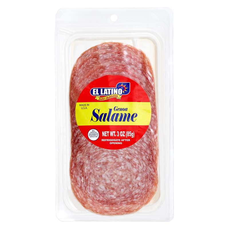 Sliced salami from El Latino Foods in Miami