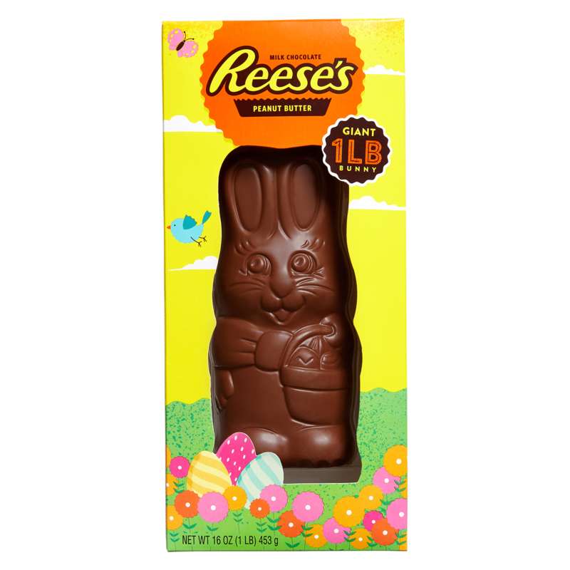 A Reese’s Peanut Butter Giant Chocolate Bunny