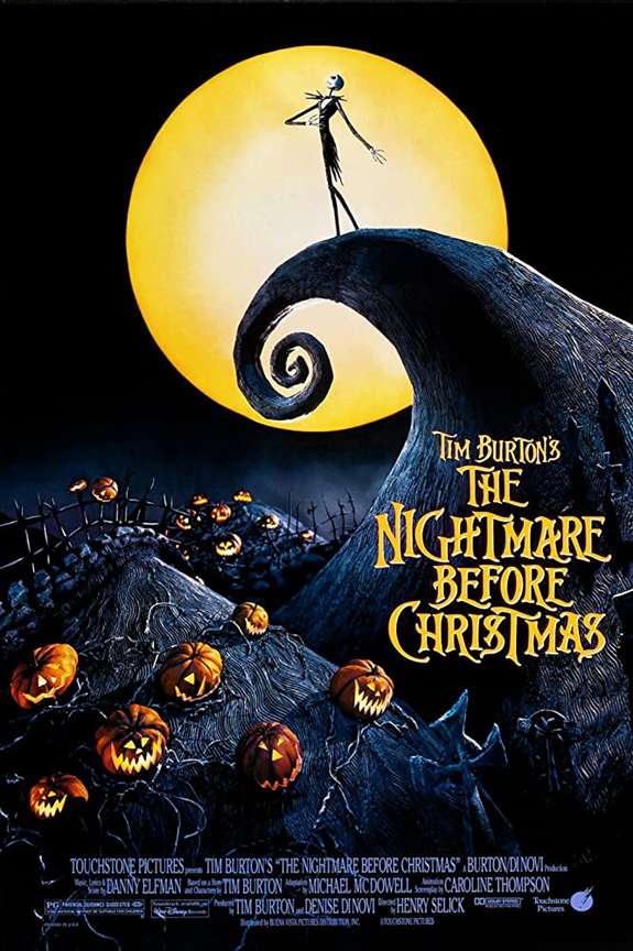 Movie poster for The Nightmare Before Christmas