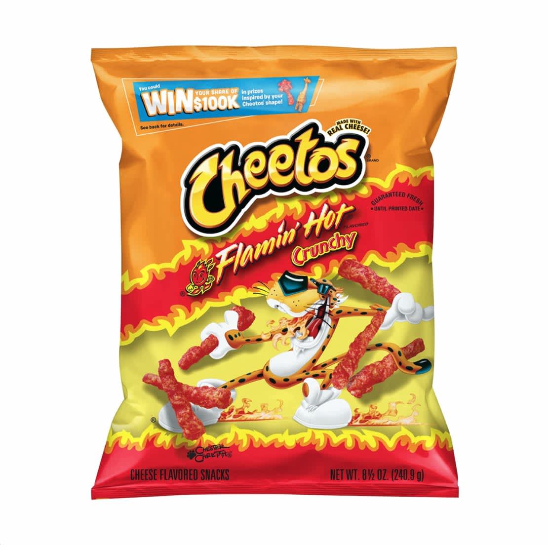 A Flamin' Hot Cheetos Bag