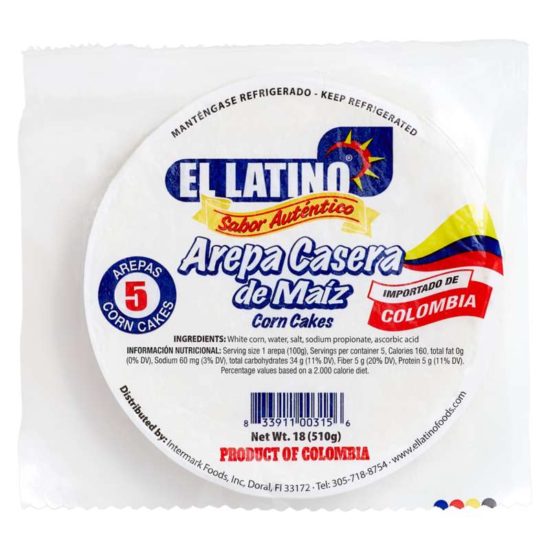 Arepas blancas from El Latino Foods in Miami