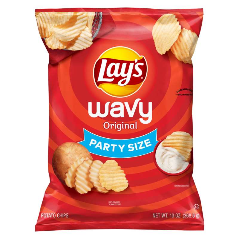 Lays Original Potato Chips Wavy 13oz