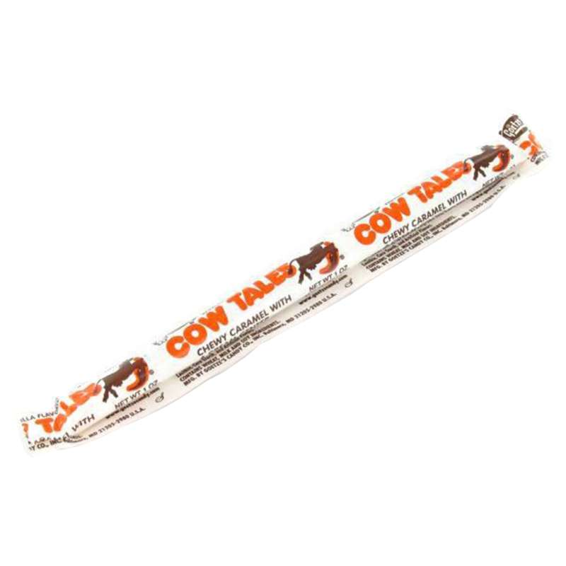 A Cow Tales chewy caramel candy