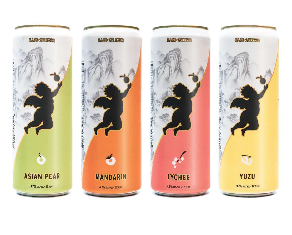 4 cans of Nextar Seltzer: Asian Pear, Mandarin, Lychee & Yuzu  