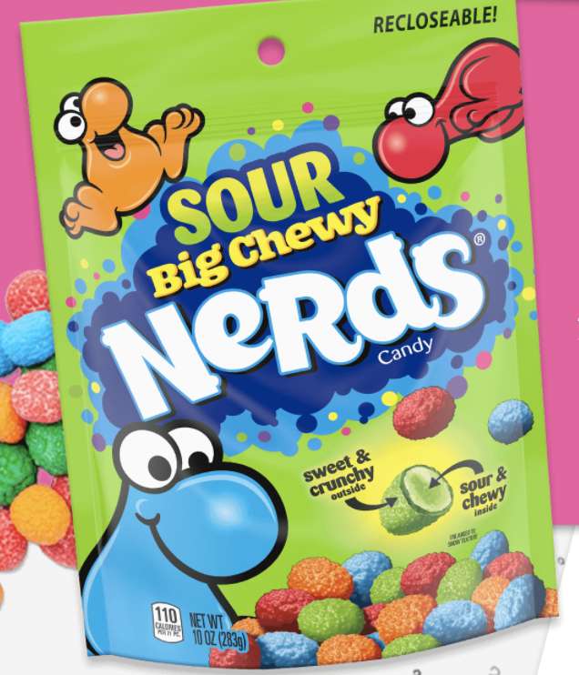 A bag of Sour Big Chewy Nerds