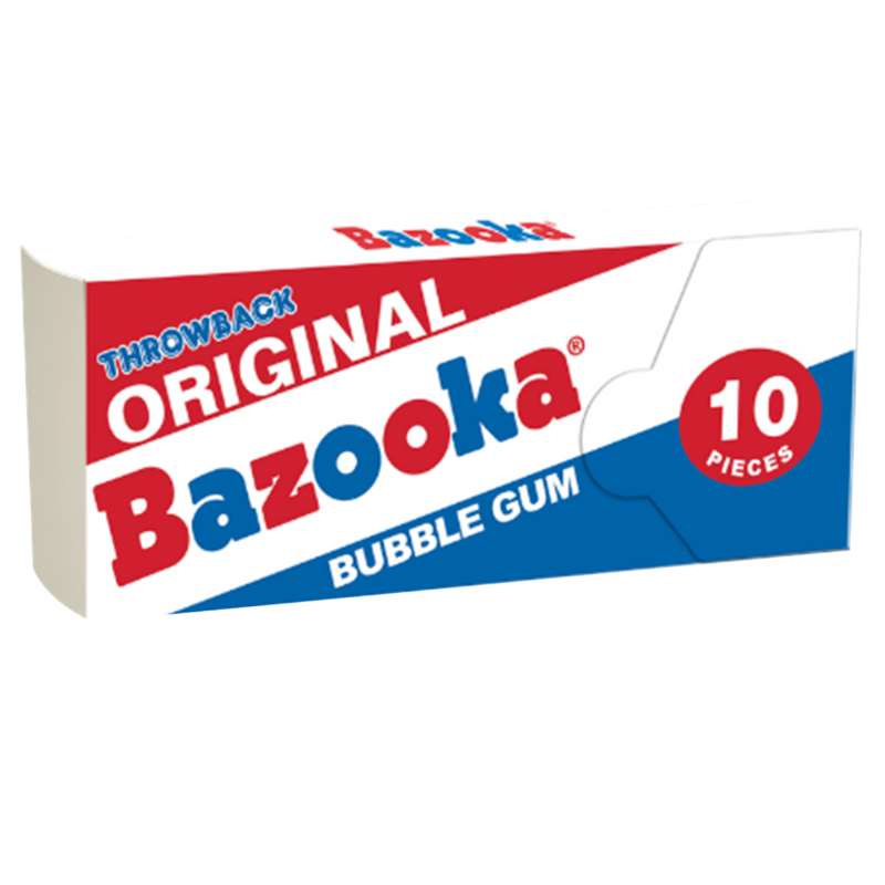 Bazooka Bubble Gum Original Nostalgia Wallet Pack 10ct
