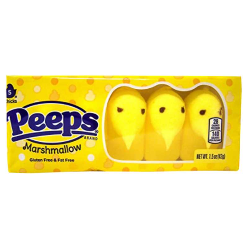 Bag of 5 Yellow Chick Peeps.