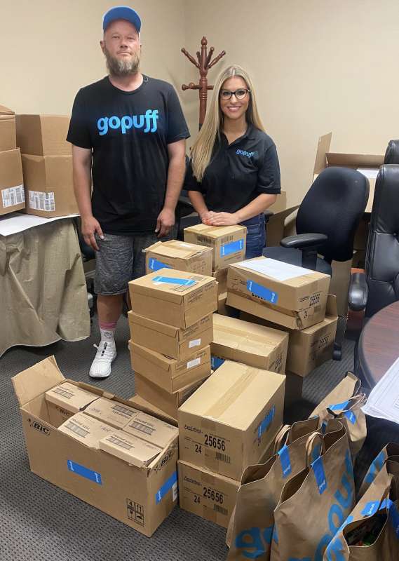 Gopuff donated school supplies to back-to-school drives in NYC and Chicago. 